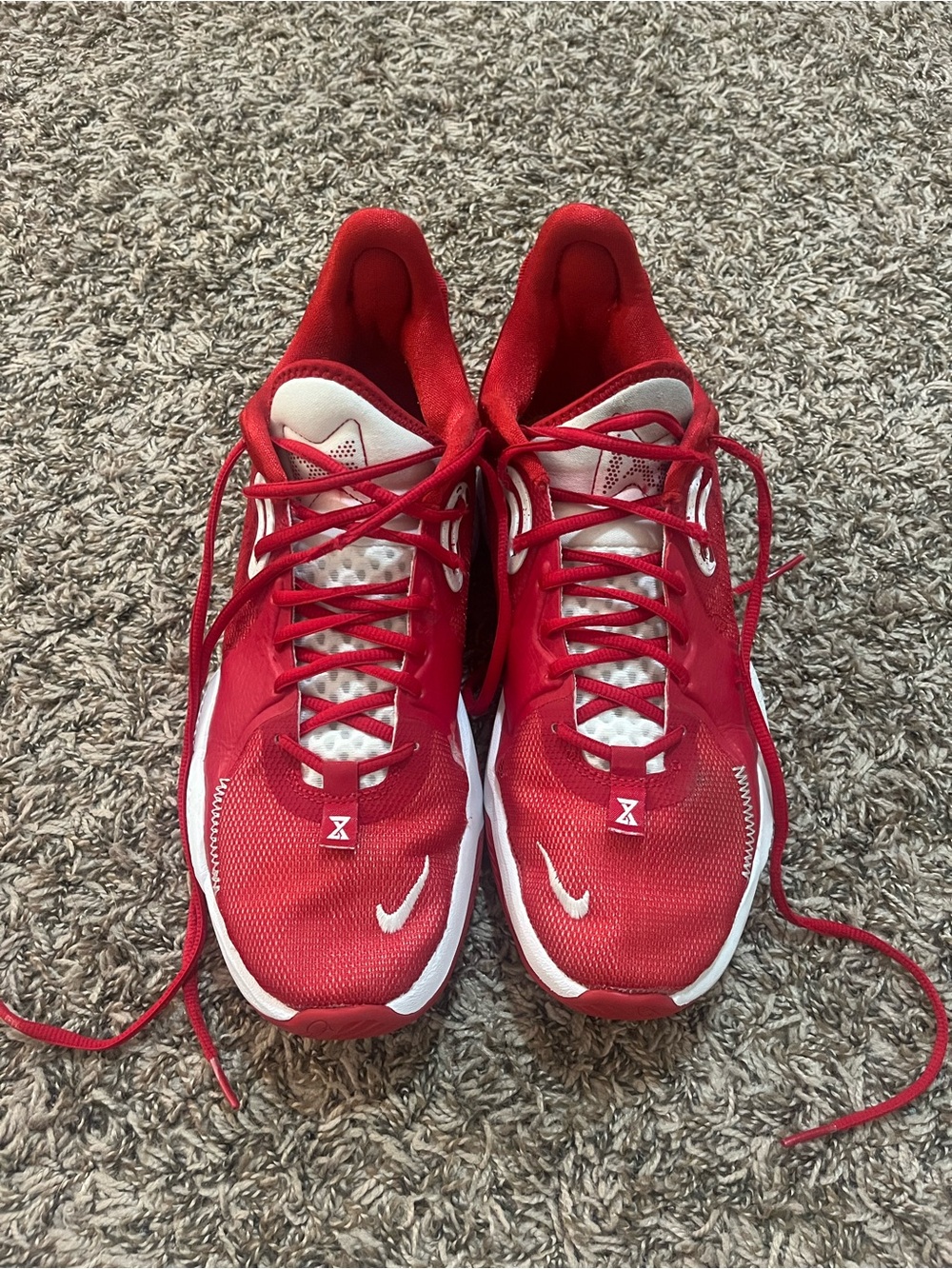 Nike Red and White Running Shoes